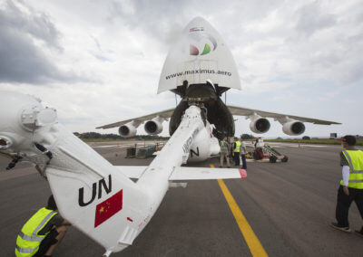 Loading the aircraft