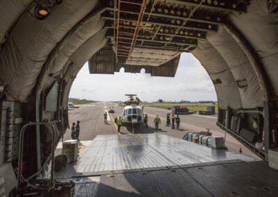 The view from inside the AN-124