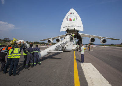 Loading the aircraft